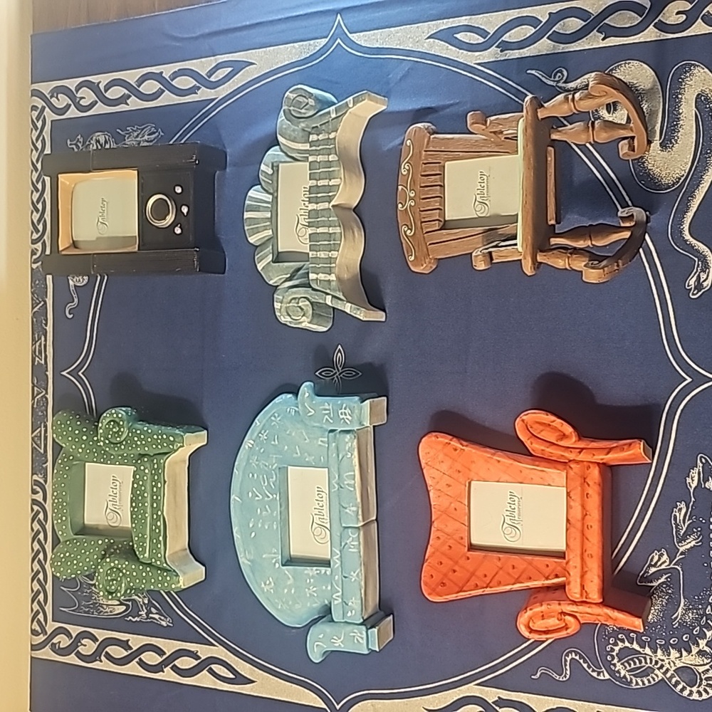 Lot of 6 Household Decor themed Tabletop Picture Frames for Wallet Photos